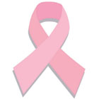 Image: The pink ribbon: an international symbol of breast cancer awareness.